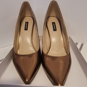 Nine west bronze heels 12